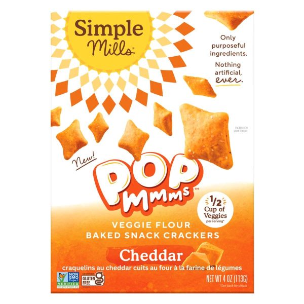 POPMMMS 113G CHEDDAR SIMPLE MILLS For Cheap