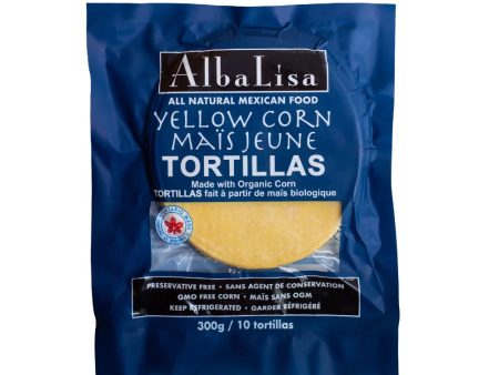 TORTILLA 300G YELLOW CORN ALBA LISA Online now