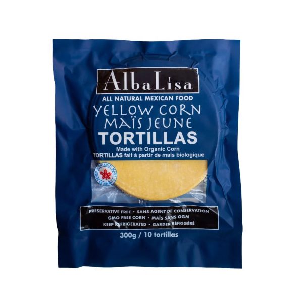 TORTILLA 300G YELLOW CORN ALBA LISA Online now