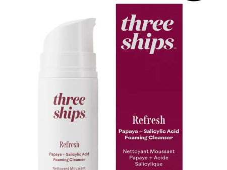 CLEANSER 100ML REFRESH PAPAYA THREE SHIPS Cheap