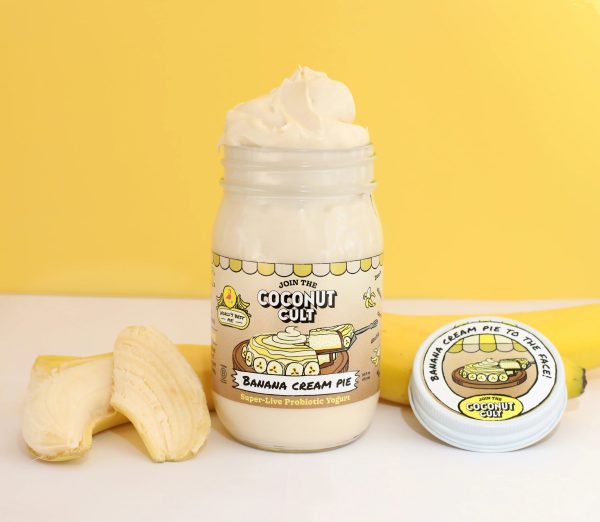 YOGURT THE COCONUT CULT 473ml BANANA CREAM PIE (Jan 22nd Strawberry-Chocolate-Passionfruit - Check for our subs) Online