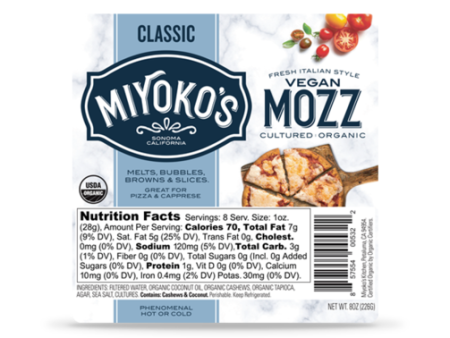 FROMAGE 227G MOZZARELLA MIYOKO For Sale