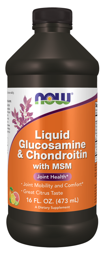 GLUCOSAMINE & CHONDROITIN 473ML NOW FOODS For Discount