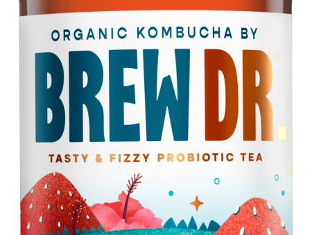 KOMBUCHA 414 ML DR.BREW STRAWBERRY Online Hot Sale