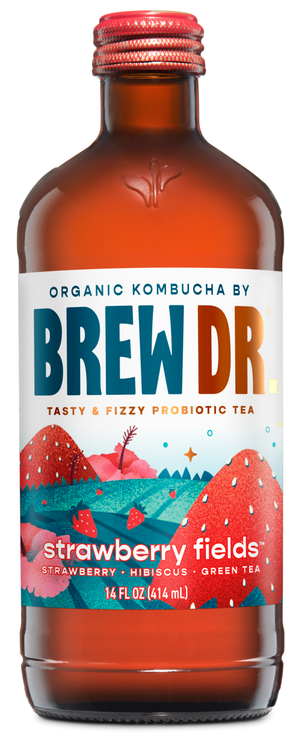 KOMBUCHA 414 ML DR.BREW STRAWBERRY Online Hot Sale