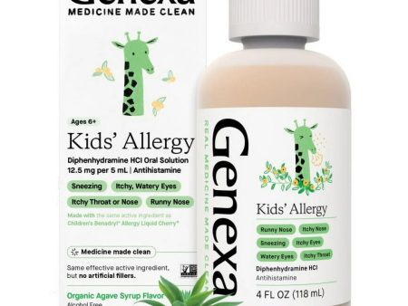 ALLERGY 4OZ KIDS AGAVE GENEXA on Sale