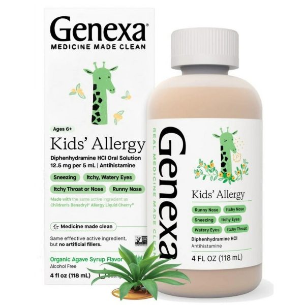 ALLERGY 4OZ KIDS AGAVE GENEXA on Sale