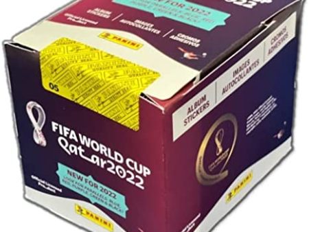 STICKERS WORLD CUP SOCCER QATAR 2022 BOX 50 PACKETS Online