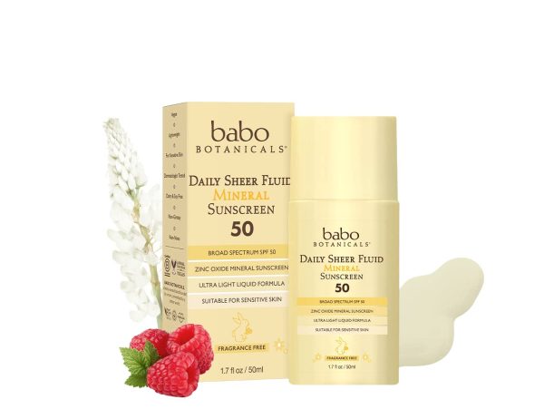 SUNSCREEN 50SPF SHEER FLUID BABO Online Sale