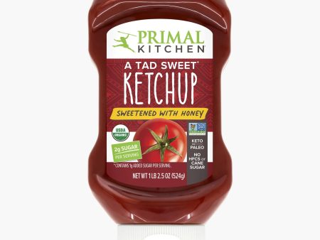 KETCHUP 524G TAD SWEET ORGANIC SQUEEZE BOTTLE For Sale