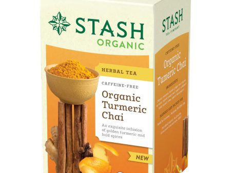 TEA STASH ORG.16B TURMERIC CHAI Online now