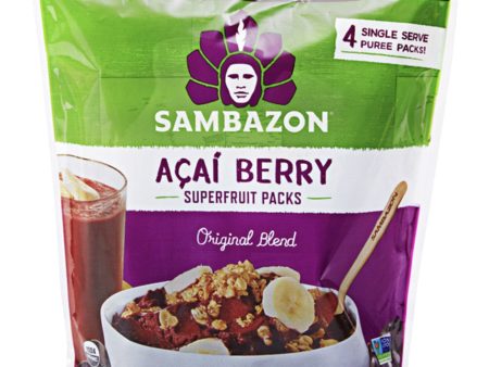 ACAI PUREE POUCH*4 400GR ORIGINAL BLEND For Cheap