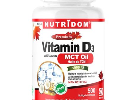 VITAMIN D3 500 SOFTGELS NUTRIDOM on Sale