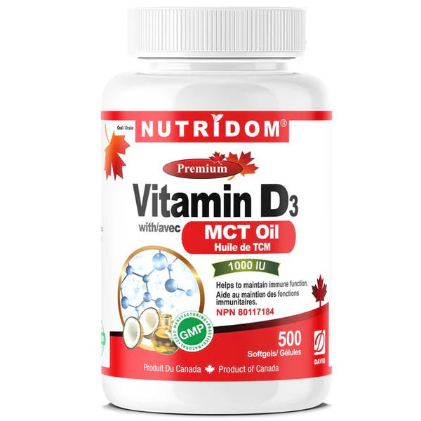 VITAMIN D3 500 SOFTGELS NUTRIDOM on Sale