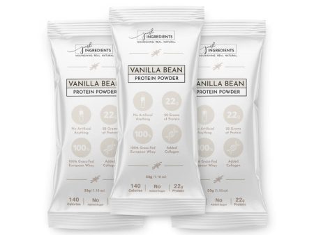 VANILLA PROTEIN 14 PACKETS * 22G JUST.INGREDIENTS For Cheap