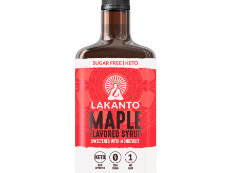 MAPLE FLAVORED SYRUP 384ml LAKANTO Supply