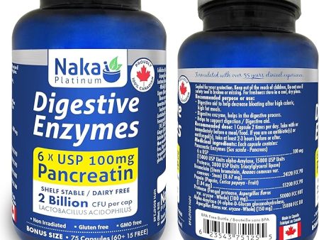 DIGESTIVE ENZYME 120VCAP NAKA Online now