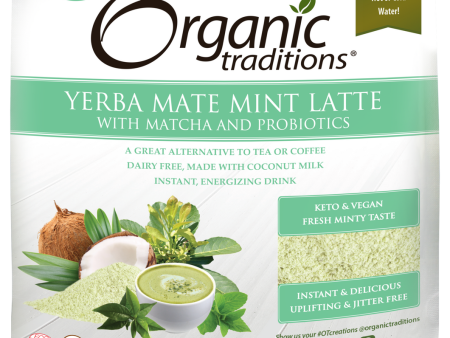 YERBA MATE MINT LATTE 150G ORGANIC TRADITIONS For Cheap