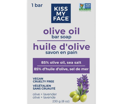 SOAP 230G OLIVE & LAVENDER KISS MY FACE Hot on Sale