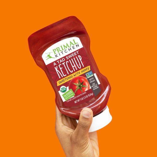 KETCHUP 524G TAD SWEET ORGANIC SQUEEZE BOTTLE For Sale