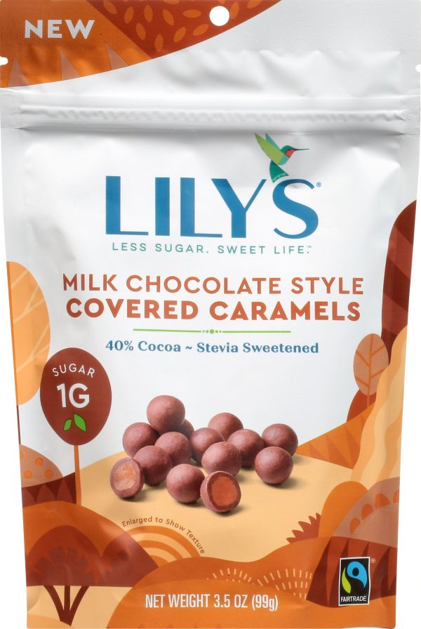 CARAMELS 99G COVERED MILK CHOCOLATE LILY S Hot on Sale