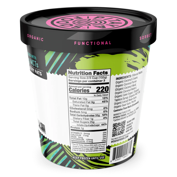 SORBET 160Z COCONUT PITAYA For Discount