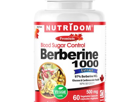 BERBERINE 1000 60VC 500MG NUTRIDOM Online now