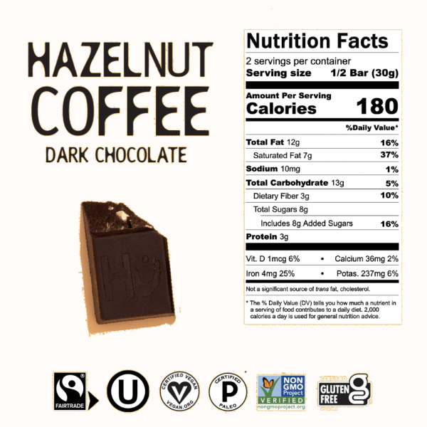 BAR HU 60G HAZELNUT COFFEE Discount