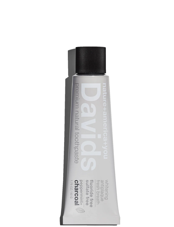 TOOTHPASTE 50G DAVIDS TRAVEL SIZE CHARCOAL Online now