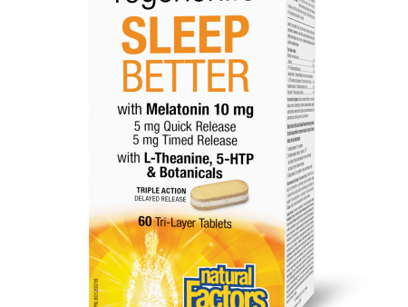 Natural Factors Sleep Better   60 Tri-Layer Tablets on Sale