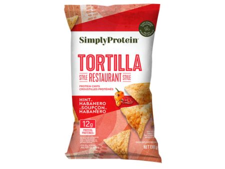 TORTILLA CHIPS 130G HABANERO SIMPLY PROTEIN Sale