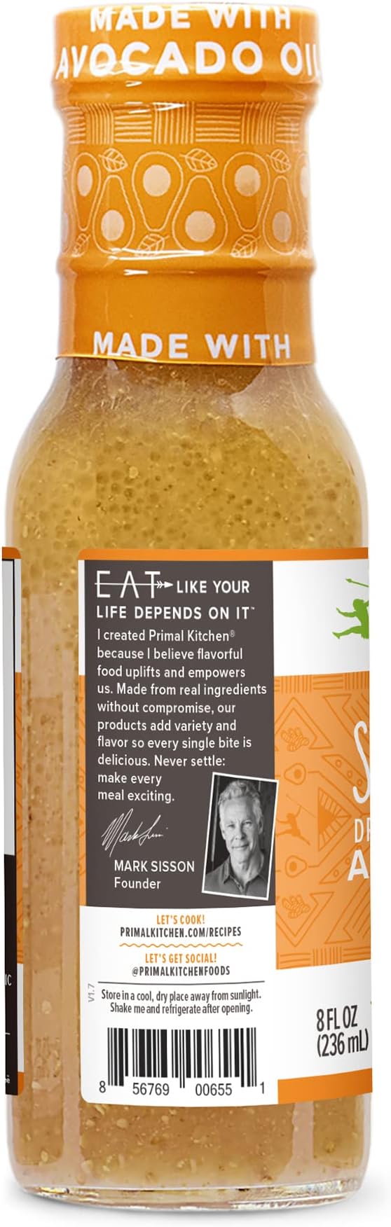 VINAIGRETTE 236ML SESAME GINGER PRIMAL KITCHEN on Sale