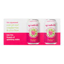 SPINDRIFT 355ML*8 RASPBERRY LIME Discount