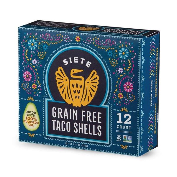 TACO SHELLS 156G SIETE (12 TACO SHELLS) Cheap