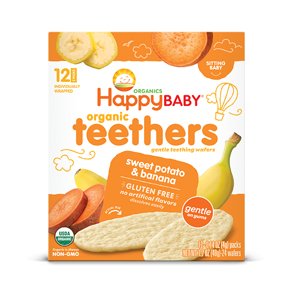 TEETHERS 48G SWEET POTATO BANANA HAPPY BABY For Discount