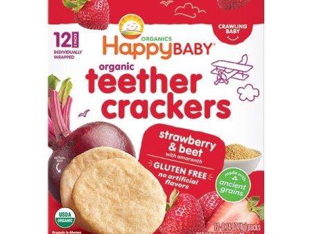 TEETHERS 48G STRAWBERRY BEETS HAPPY BABY For Discount