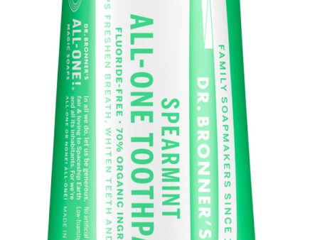 TOOTHPASTE 140G SPEARMINT BRONNER For Sale