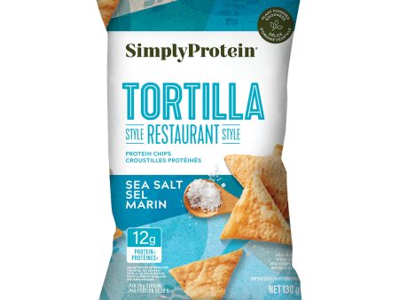 TORTILLA CHIPS 130G SEA SEL SIMPLY PROTEIN Discount