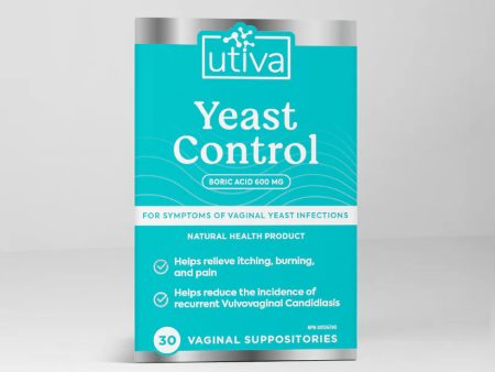 YEAST CONTROL 30VAGINAL SUPPOSITORIES UTIVA Fashion