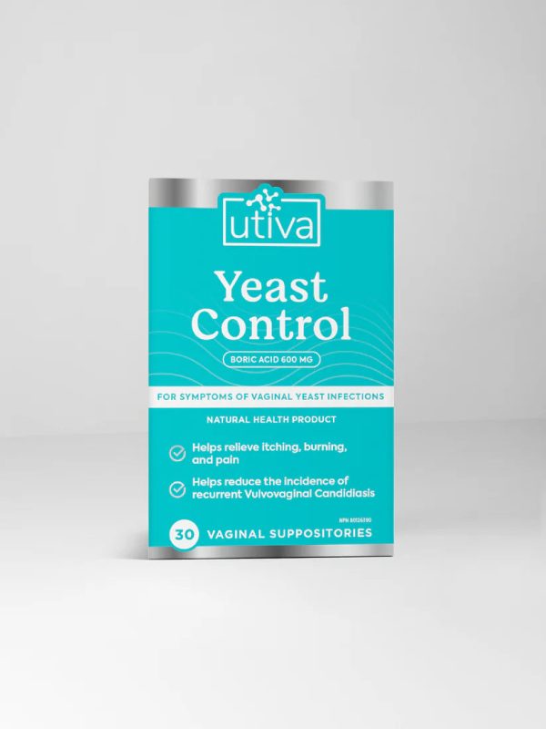 YEAST CONTROL 30VAGINAL SUPPOSITORIES UTIVA Fashion