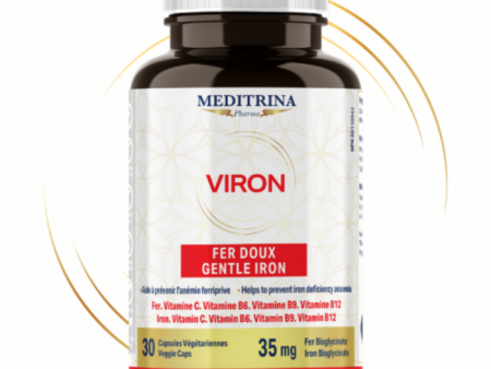 VIRON 35MG 30CAPS IRON MEDITRINA on Sale