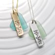 Swim in the Sea | Drink the Wild Air | Oscar Wilde Quote | Sea Glass Necklace on Sale