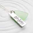 Swim in the Sea | Drink the Wild Air | Oscar Wilde Quote | Sea Glass Necklace on Sale