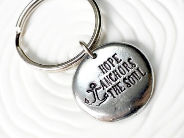 Hope Anchors the Soul Keychain | Inspirational Nautical Anchor Keychain Online Sale