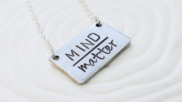 Mind Over Matter Necklace | Rectangle Bar Necklace Fashion