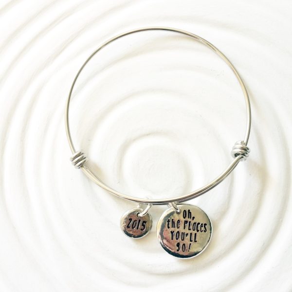 Oh, The Places You ll Go! | Adjustable Bangle Bracelet | Graduation Gift Supply