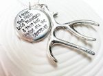 I Took The Road Less Traveled | Antler Necklace | Robert Frost Quote Hot on Sale