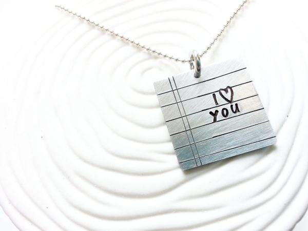 Love Note Necklace | You Write the Note Hot on Sale