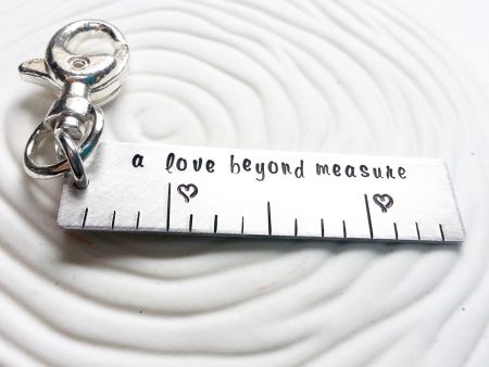 A Love Beyond Measure Ruler | Keychain or Swivel Clip Sale