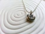 Tiny Leaf Necklace | Pebble Necklace on Sale